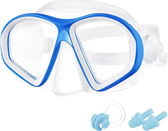 Foto: Snorkelmasker met anti condens duikbril en anti uv zwembril comfortabel snorkelen heldere onderwaterervaring duikaccessoires met verpakking