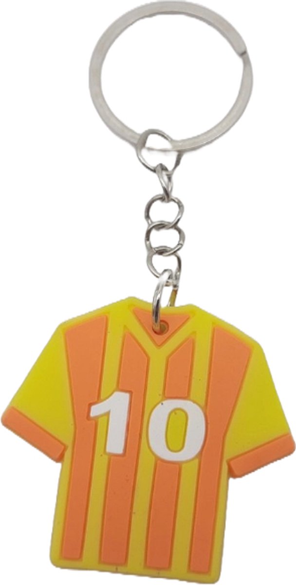 Sleutelhanger Voetbal Voetbalshirt Oranje Geel