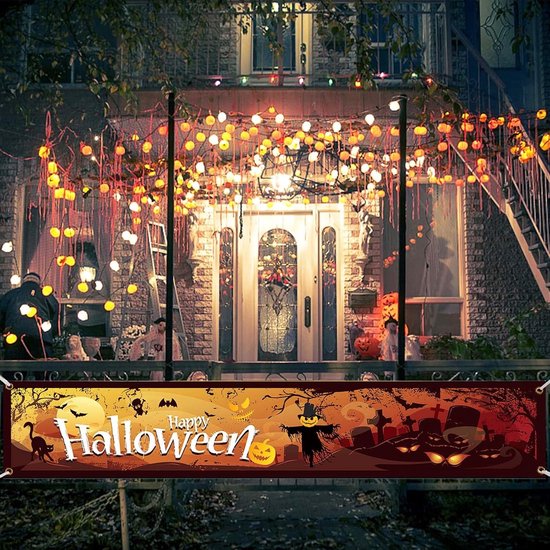 Décoration d'Halloween Solacis - Autocollant de fenêtre - Décoration d'Halloween - Horreur - Effrayant - Must pour Halloween !