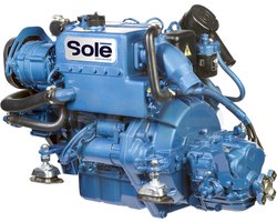 Solé Scheepsdieselmotor Mini 33 met Technodrive keerkoppeling TMC60P, R=2.00:1
