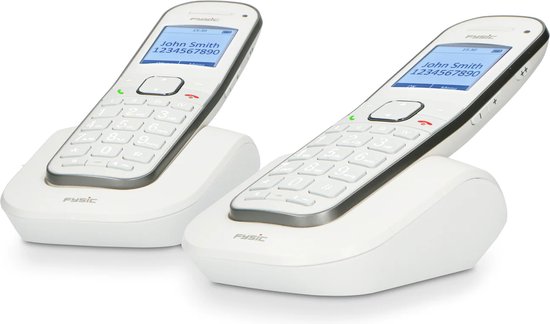 Fysic - Twinset Senioren - Grote Toetsen - Duo - Big Button huistelefoon - Extra luid gespreksvolume voor slechthorenden foto 4