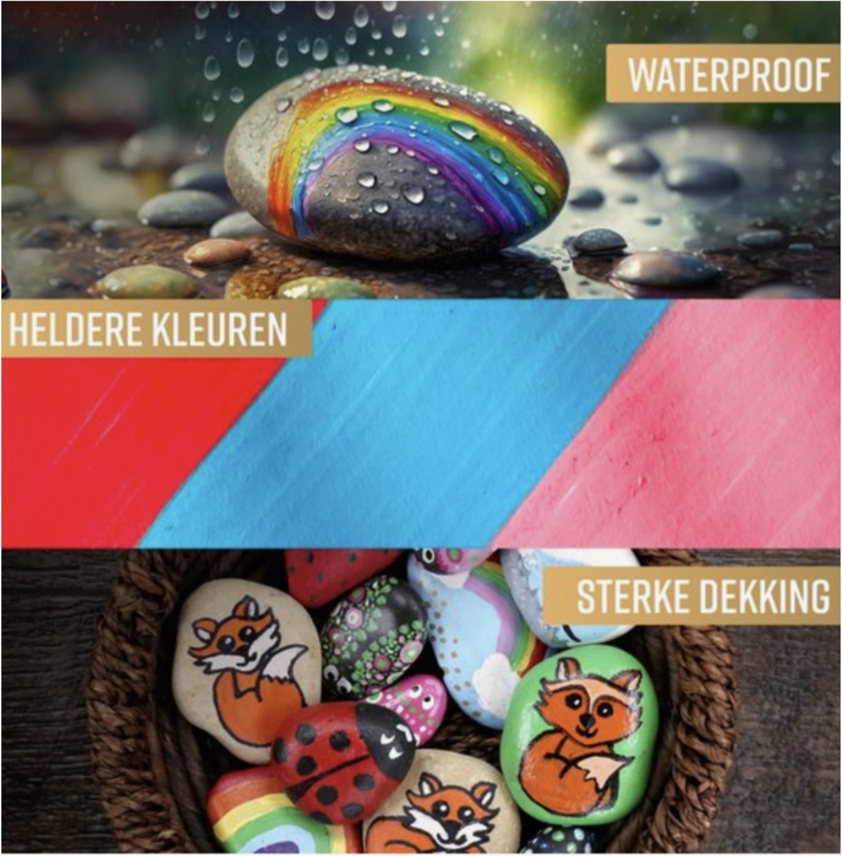 Acrylverfpennen 30 geassorteerde markeringen set 0,7 mm extra fijne