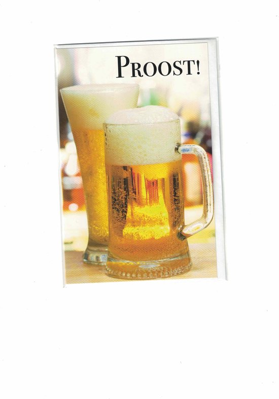 Wenskaart - Proost - gefeliciteerd - op je verjaardag - felicitatie man ...