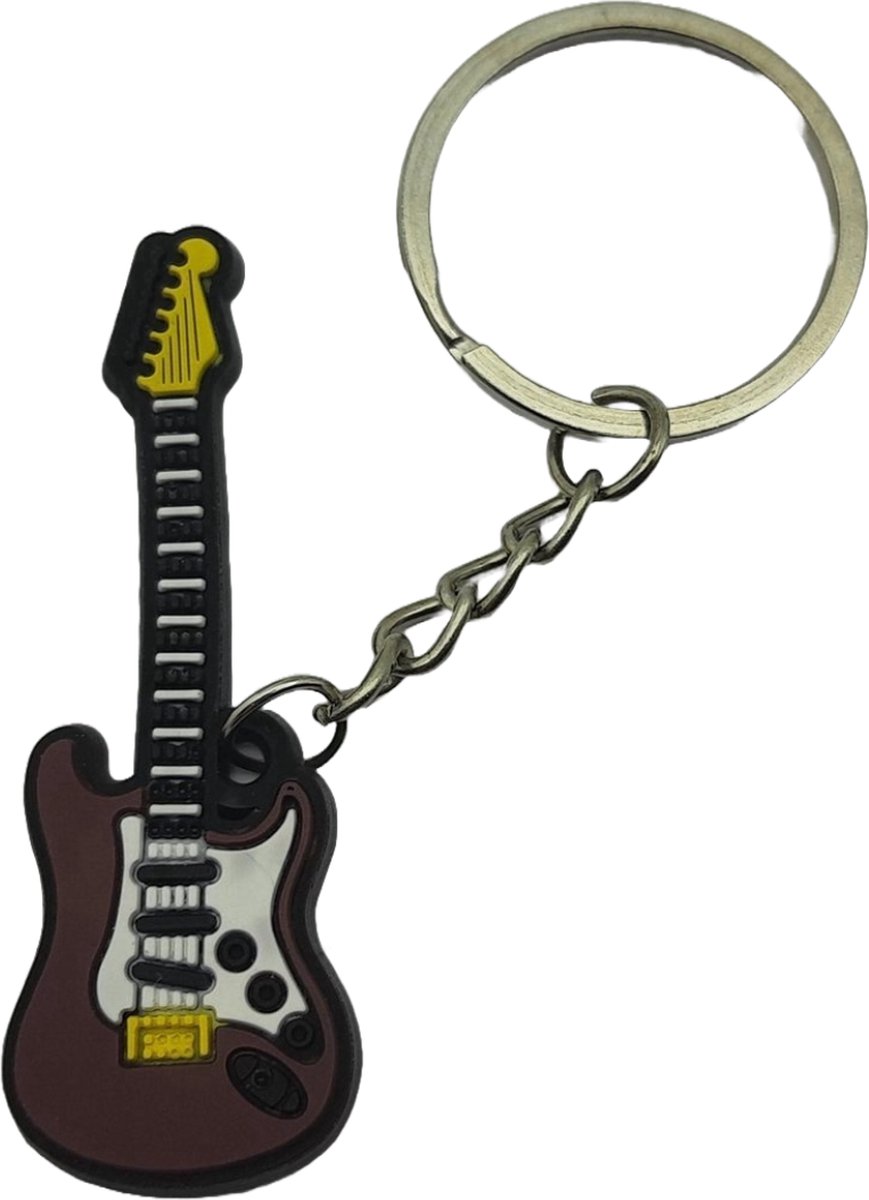 Elektrische Gitaar Sleutelhanger | Lightfight |  Cadeau | Muziek Snaarinstrument