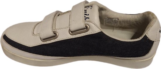 EVISU-SNEAKER-YUTAKA-BLANC/MARINE-VELCRO-TAILLE 46