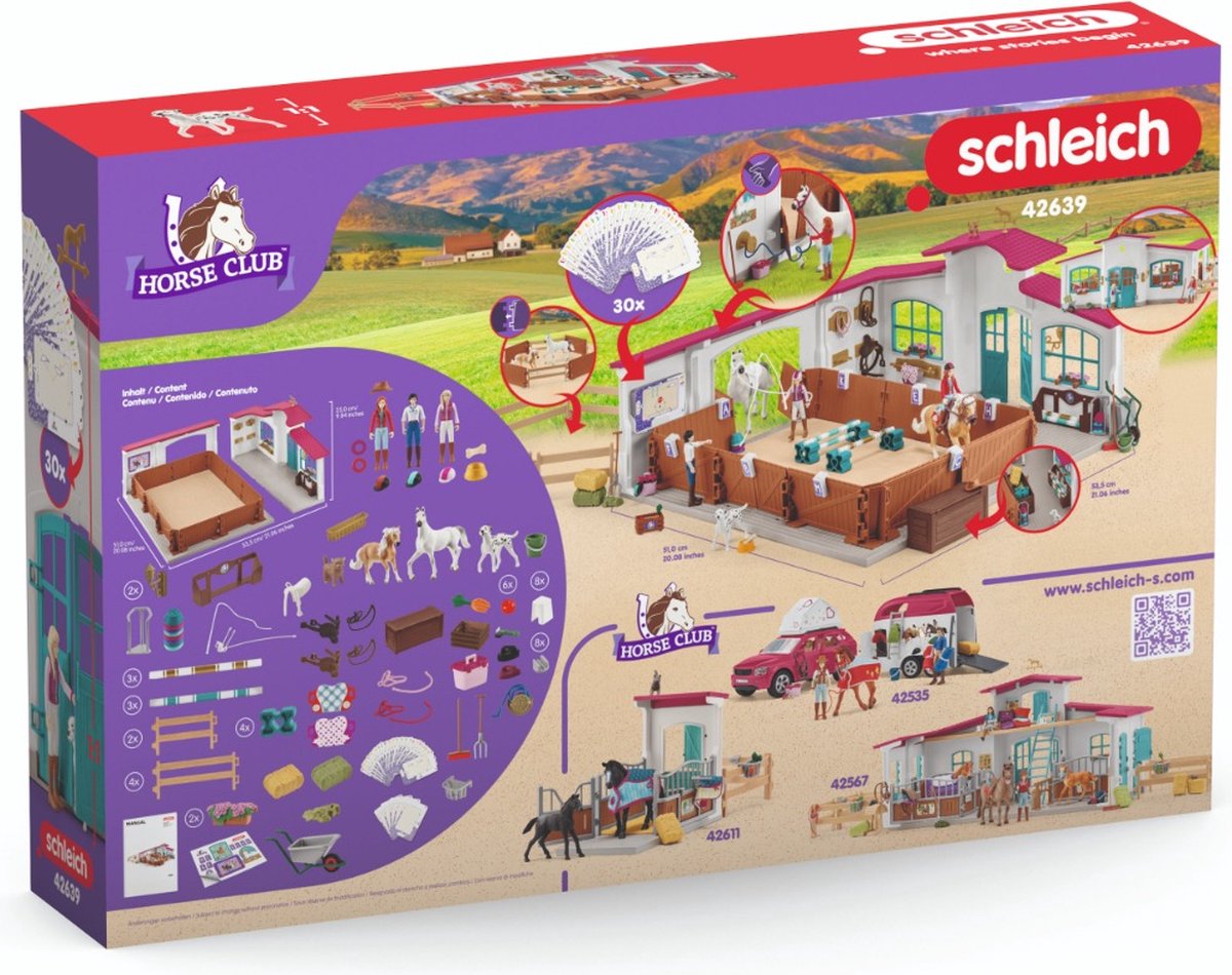 schleich HORSE CLUB Rijhal Peppertree - Paardentraining - Paardenspeelgoed - 42639 — afbeelding 10