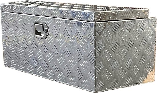 Coffre à timon aluminium 900x300x350mm serrure de valise
