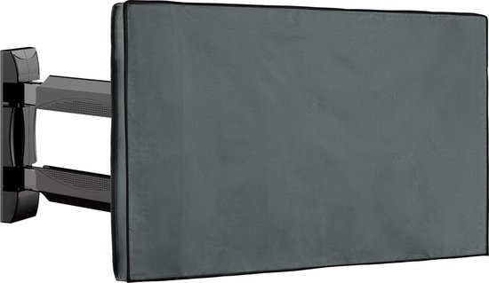 kwmobile tv hoes voor buiten - Compatibel met 49-50 TV - Outdoor beschermhoes voor televisie - In grijs