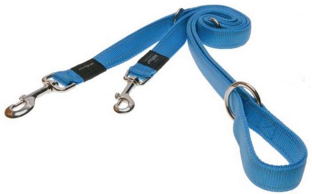 Rogz Utility Multilijn - Hondenriem - 180x1.6 cm Turquoise M