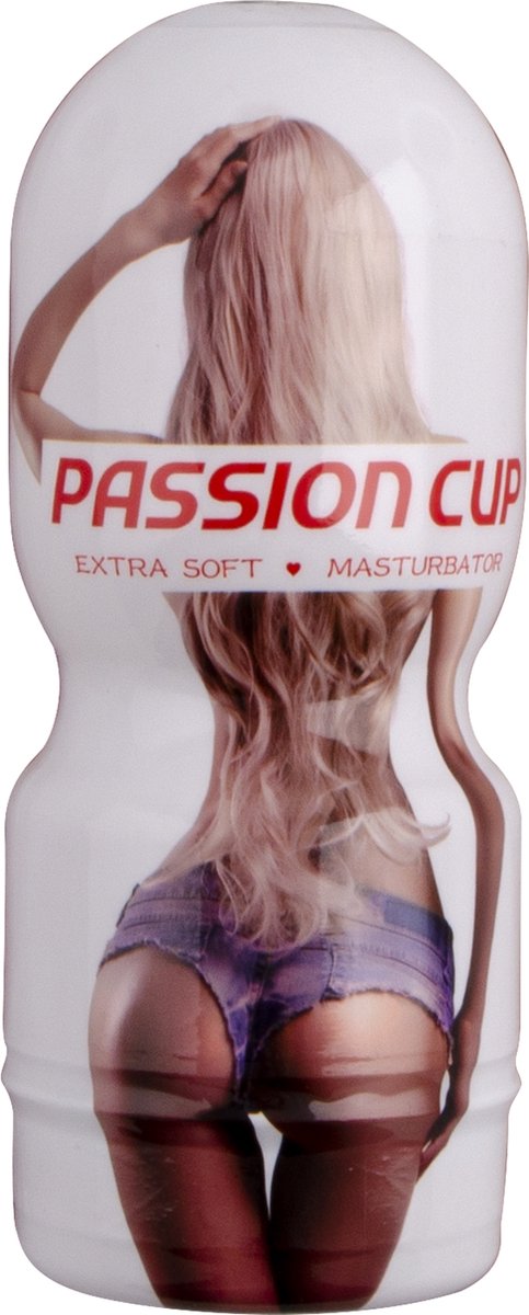 Passion Cup Masturbator Anaal - Wit/Rood