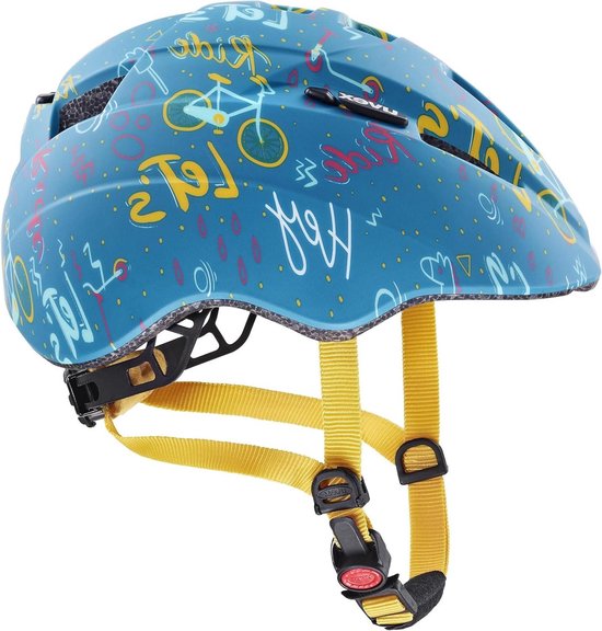 Uvex oyo style Kinder-Fietshelm - flowers cyan matt