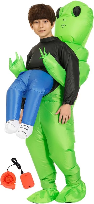 Costume d'Halloween Bovista - Tenue d'Halloween - Enfant - Alien - Costume d'Alien Opblaasbaar - Costume - Carnaval