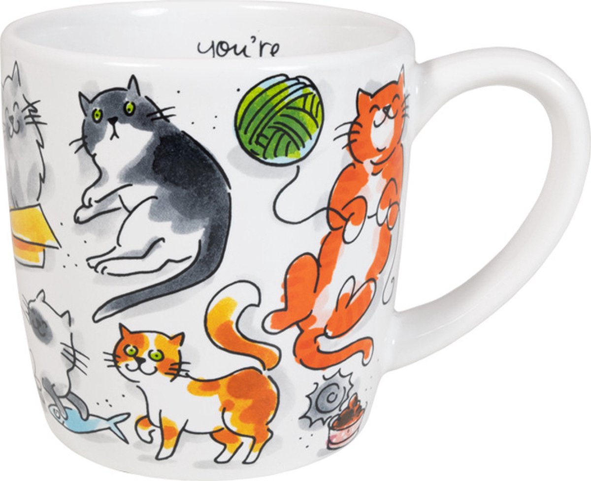 Mok Cat love (Ø10 cm) (500 ml) | van Blond Amsterdam — cadeau in Koken & Dineren - foto 5