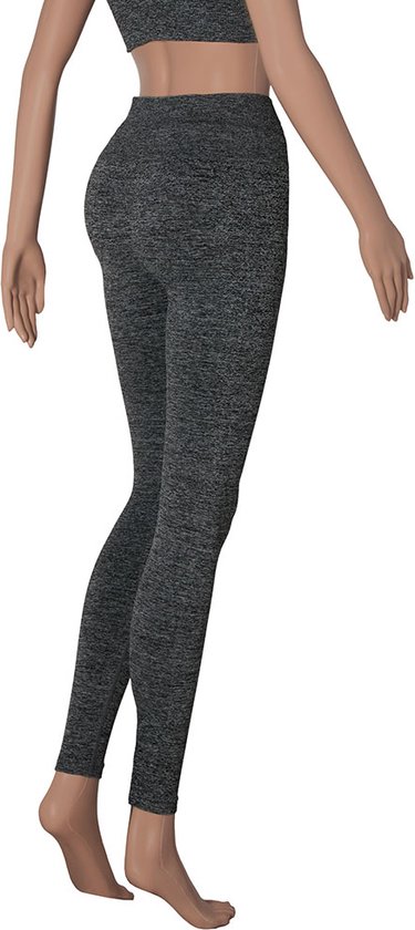 Xtreme - Ensemble de sport femme - Leggings/Crop Top - Anthracite - S - Legging de sport - Crop top de Sport
