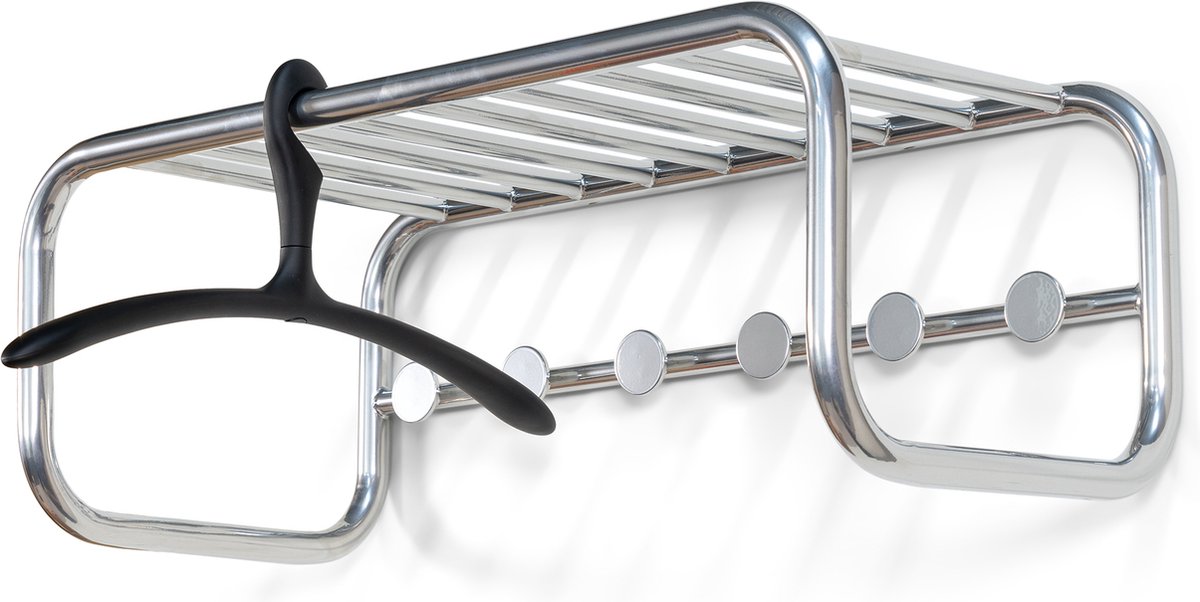 Spinder Design kapstok Retro Kapstok - Groovy Chrome - 6 haken - Staal