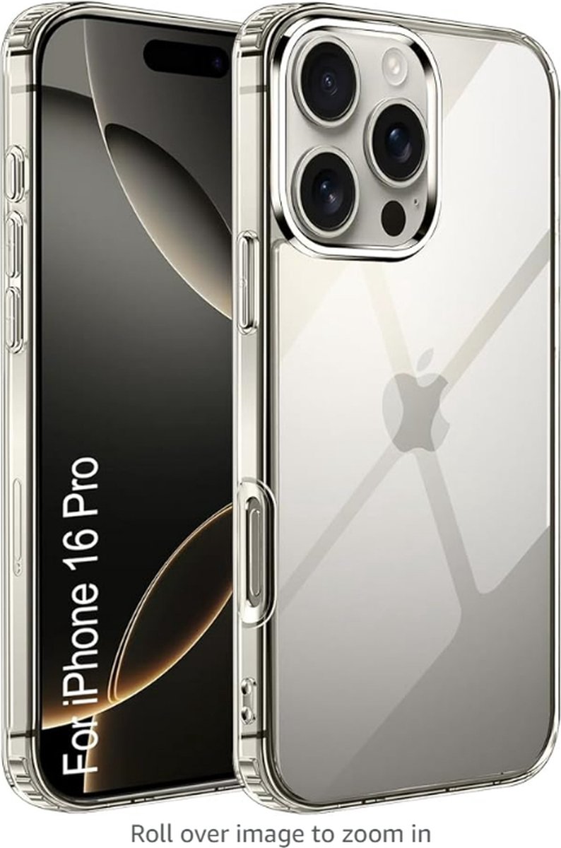 For iPhone 16 Pro Back Case Cover |Ultra Hybrid Camera and Drop Protection Back Case Cover for iPhone 16 Pro