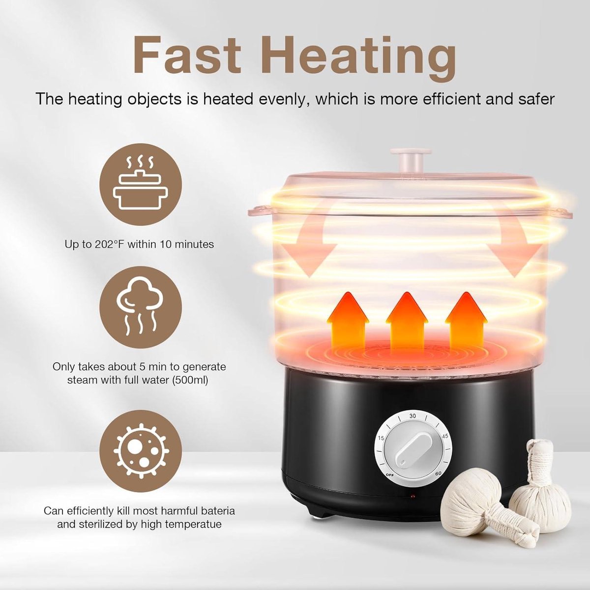25L Grote handdoekverwarmer, handdoekverwarmer met LED-scherm en
