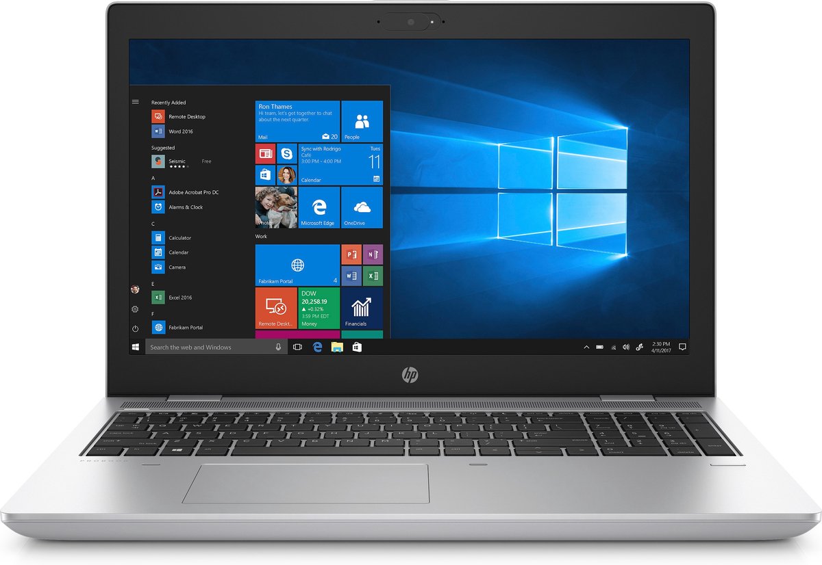 HP ProBook 650 G4 Intel® Core™ i5 i5-8250U Laptop 39,6 cm (15.6") Full HD 8 GB DDR4-SDRAM 256 GB SSD Wi-Fi 5 (802.11ac) Windows 10 Pro Zilver thumbnail 7
