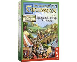 foto van 999 Games - Carcassonne: Bruggen, Burchten en Bazaars - Uitbreiding - Bordspel