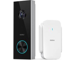 AOSU Video Doorbell Pro – 2K Video Deurbel met AOSUBase – Anti-diefstal Alarm – Google & Alexa