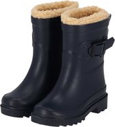 Morethansocks - Regenlaarzen kinderen - Unisex - Fake Fur voering - Marine Blauw - Regenlaarzen meisjes - Regenlaarzen jongens - Regenlaarzen kind