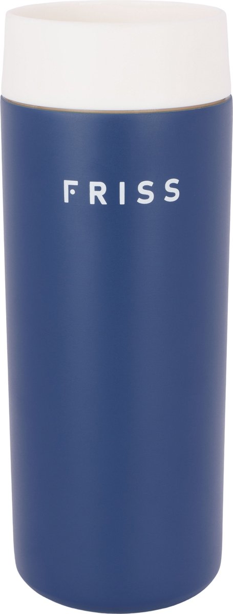 Friss Travel Mug - RVS - 350ML - Blauw
