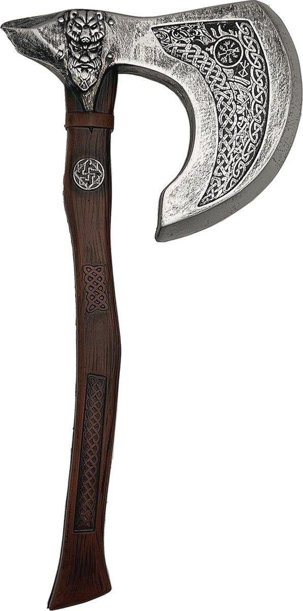 Viking Schaal Bijl Speelgoed voor Kostuum, Cosplay en LARP