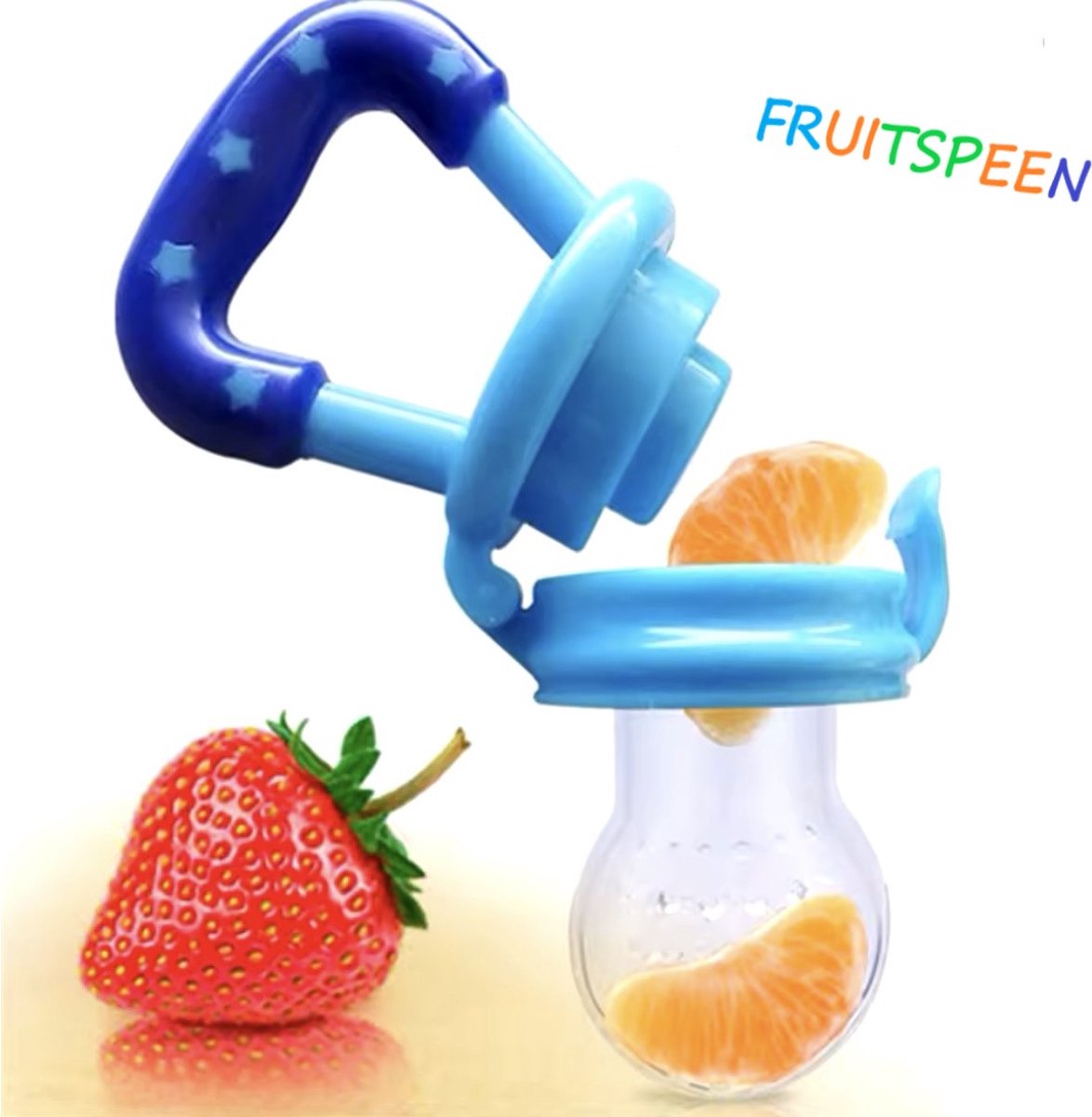Goedkoopste Fruit Speen - 1 Stuk - Baby - Speen - Groente Speen - Fopspeen - Blauw - Sabbelspeen