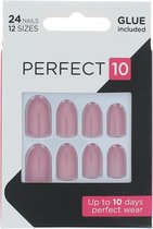 Elegant Touch Perfect 10 Ongles Pré-Collés - Pink Rose