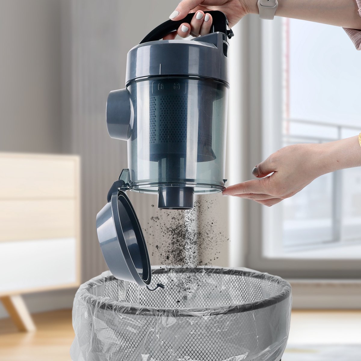 Aigostar Zack 30LSZ - Steelstofzuiger - Stofzuiger Zonder Zak - 2 Liter - 17KPa - HEPA 12 Filter - 800W - Lichtgewicht - Zwart — afbeelding 6