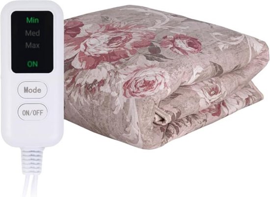 Luxe Warmtedeken – Electric Blanket – Elektrisch – Infrarood Verwarming – Verwarmde Deken – Heating – Draadloos – 3 Warmtestanden – Roze