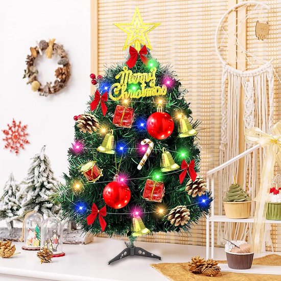 Groene Ster Piek voor de kerstboom - 17 cm