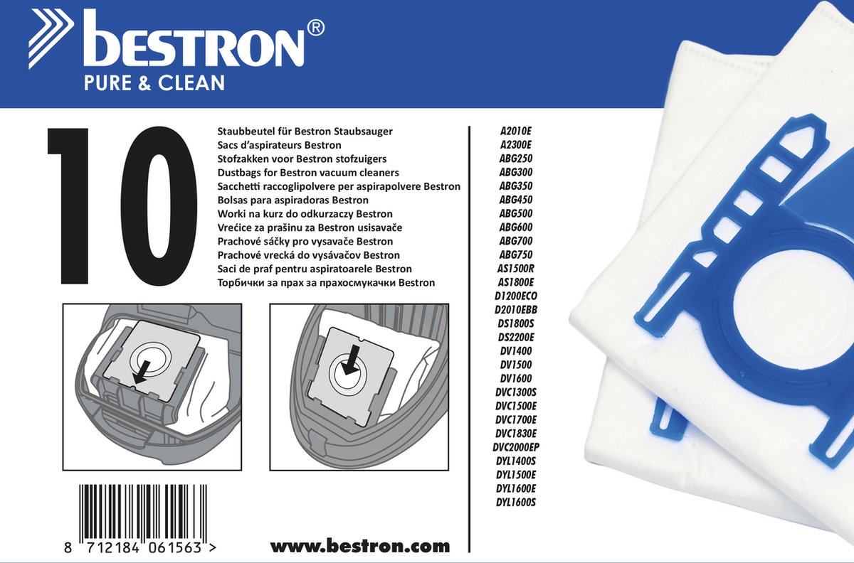 Bestron stofzuigerzakken | De goedkoopste online | Gratis verzonden