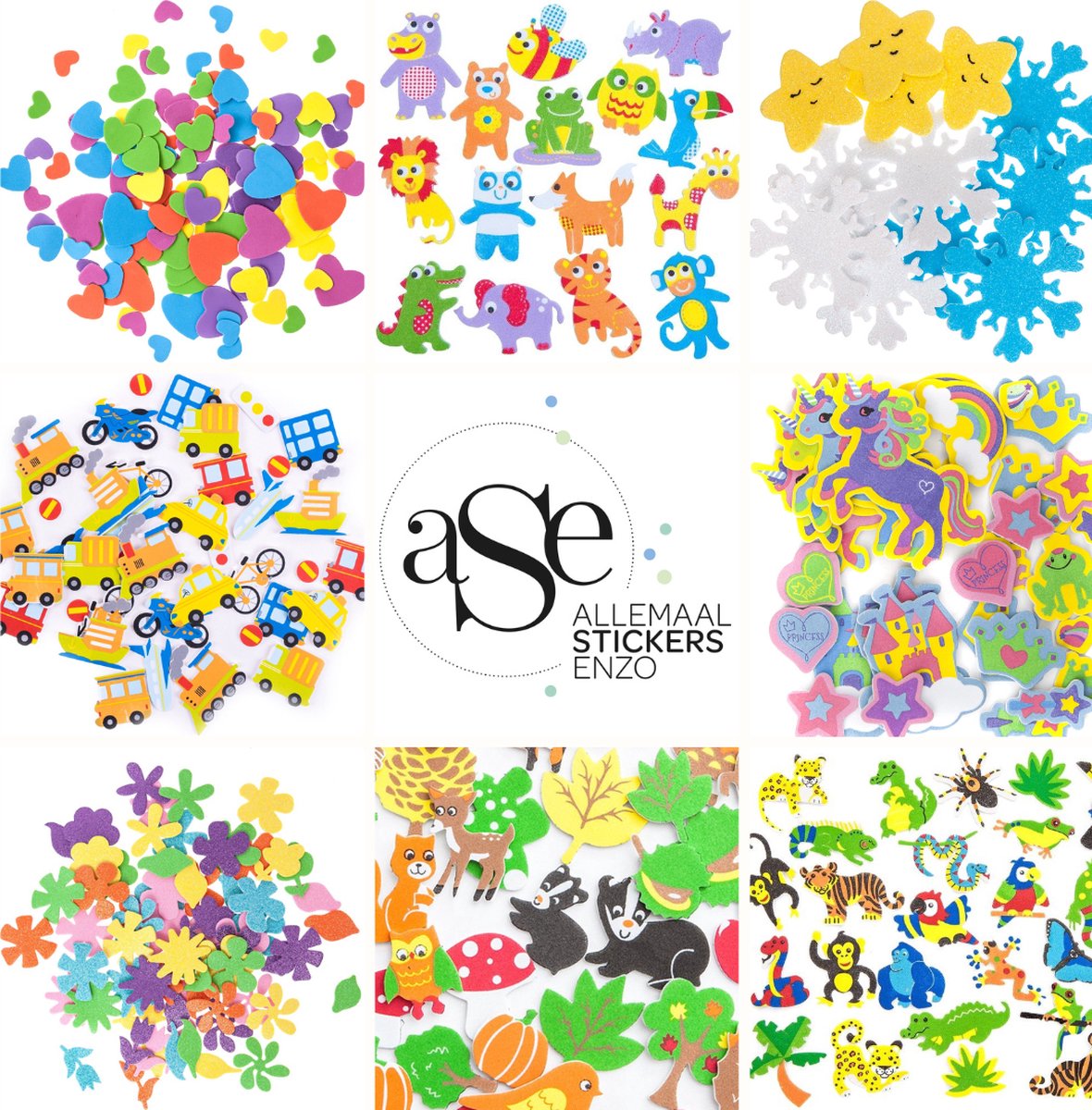 Foam Stickers Bosdiertjes - 96 Stuks - Knutselen Herfst - Stickers Kinderen — afbeelding 7