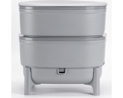 Wormenhotel 30L - 100% Gerecycled kunststof - Wormenbak - Wormentoren - Compostbak