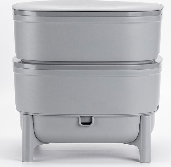 Wormenhotel 30L - 100% Gerecycled kunststof - Wormenbak - Wormentoren - Compostbak