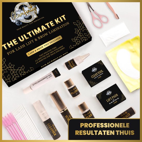 Glamfinity – Wimperlifting Set – Lash Lift Kit – Brow Lamination Kit
