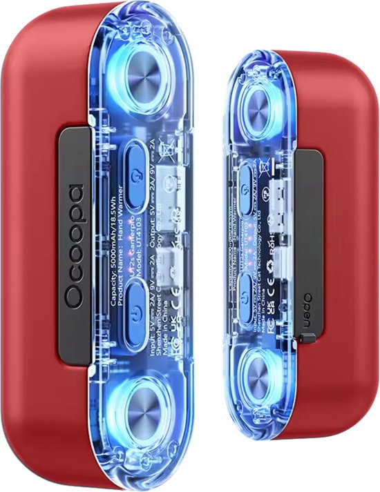 Handwarmer oplaadbare zakwarmte draagbare handwarmer: Nizirioo elektrische handwarmer 5200mAh USB zakwarmer snel opladen voor outdoor, skiën, kamperen voor kinderen vrouwen mannen