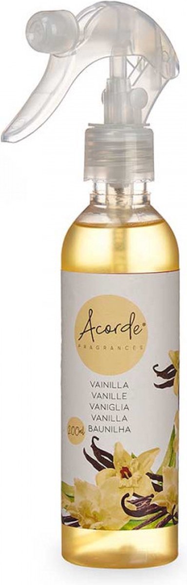 Acorde® | Vanille Luchtverfrisser spray 200 ml | toilet en badkamer | vergrendelbaar