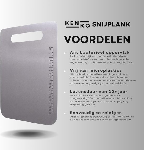 316 Snijplank van Roestvrij Staal, Snijplank van