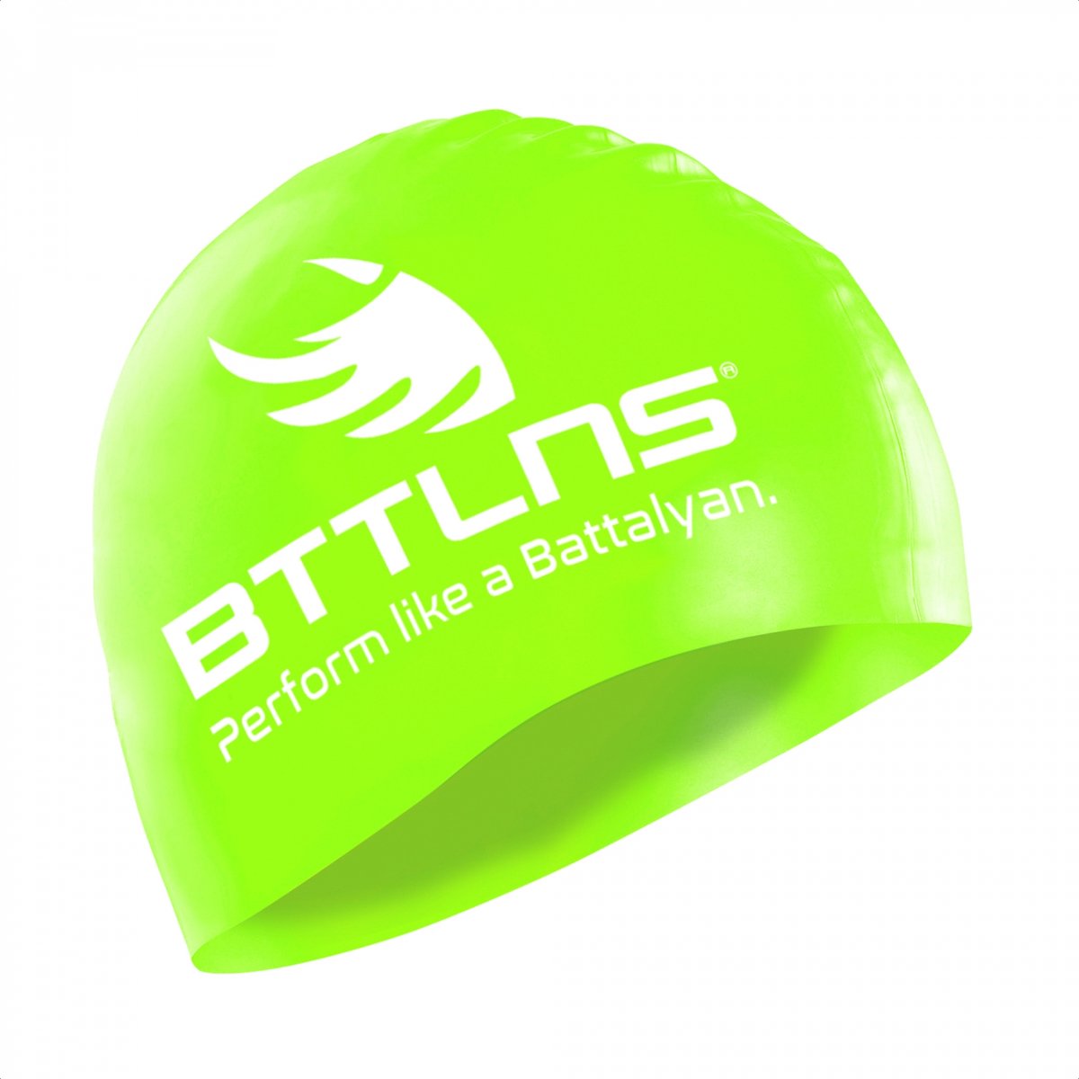 BTTLNS badmuts - swim cap - siliconen badmuts unisex - Absorber 2.0 - groen - one size