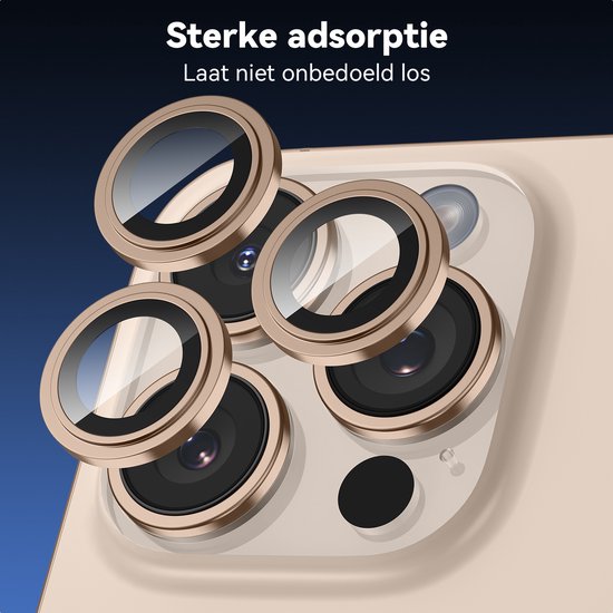 Mobstore iPhone 16 Pro lens protector - 2 stuks - Gehard glas ... - Bol
