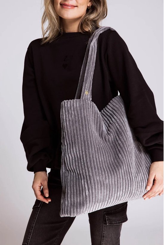 ZHCotta Sac en velours côtelé Zhrill gris