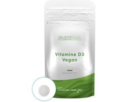 DA Flinndal Vitamine D Vegan - uitstekend opneembare, veganistische vorm van D3 - 30 tabletten - 30 stuks