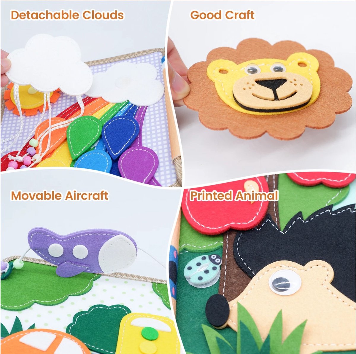 WoodyDoody Motoriek Baby Leerboek voor Peuters XL Variant - Eerste Vaardigheden Boek voor Peuters - Speels en Leerzaam Motoriek Map Motoriek Leerboek GIRAFFE - Educatief Speelgoed - kinderspeelgoed 1 jaar 2 jaar 3 jaar 4 jaar grote speelgoedboek 2025 — afbeelding 10