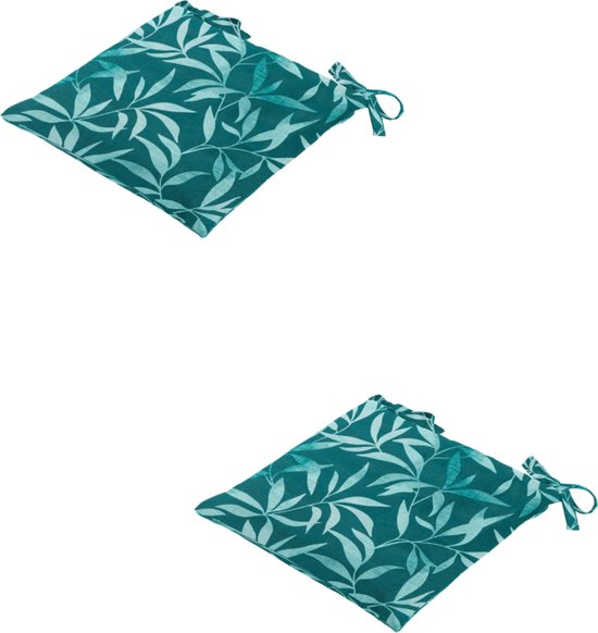 Madison - Coussin d'assise - Universel - 2 pièces - 46 x 46 cm - Fergus Sea Blue - Jardin