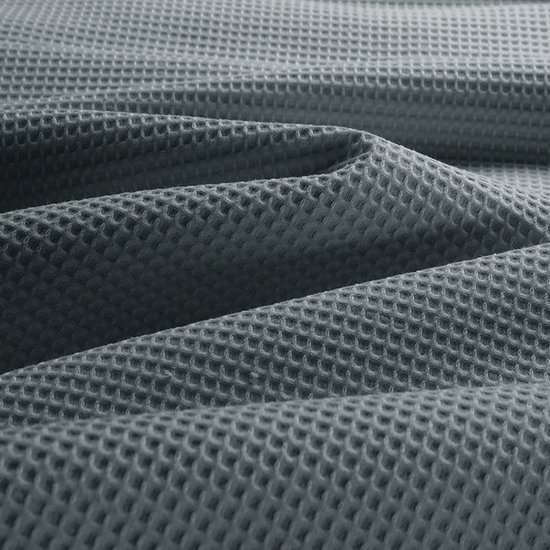 Zavelo DeLuxe Housse de Couette Gaufre Vert Foncé - Twin (240 x 200/220) cm - 100% Percale Katoen - Housse de Couette de Luxe - Super Douce