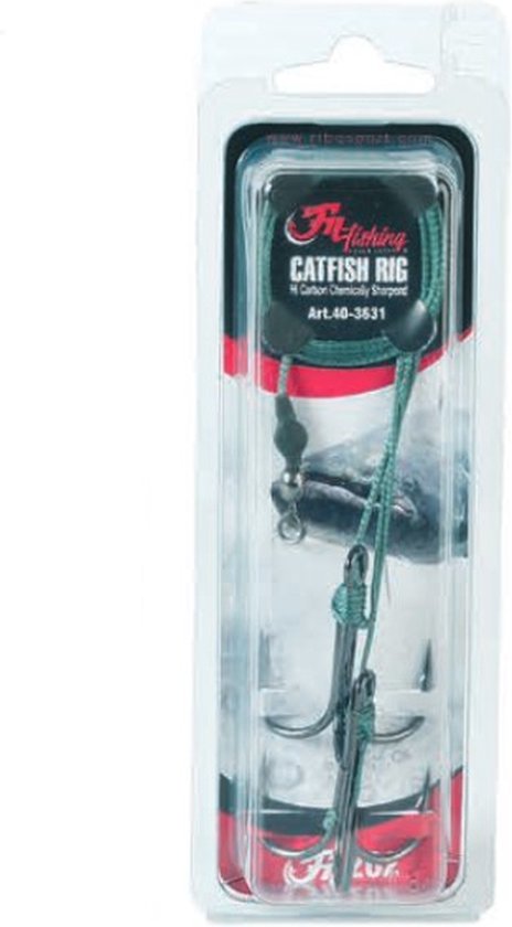 Foto: Fil catfish rig 202 meerval onderlijn met dubbele dreghaken