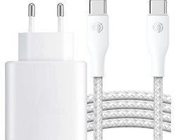 Usb-C Oplader 45w + usb-C Kabel 3 meter - Snellader voor Galaxy S26 Ultra, S26, S25 Ultra, S25, A57, A56, A55, Tab S10 Ultra, Tab S9 Ultra, Z Fold 7, Z Flip 7 - 45w Power Adapter - Super Fast Charging / SFC2.0