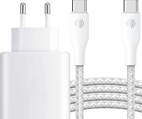 USB C Snellader - USB C Oplader - Snellader 45W - Super Snel Laden geschikt voor Samsung - USB C Adapter met Oplaadkabel 3 Meter